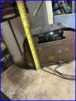 Vintage Rare Art Deco Brown Bakelite Electric Tube Radio Grantline 502 Series A