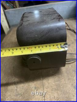Vintage Rare Art Deco Brown Bakelite Electric Tube Radio Grantline 502 Series A