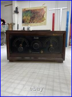 Vintage Rare Delano Sheraton Tube Radio As Is