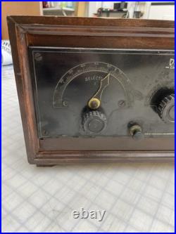 Vintage Rare Delano Sheraton Tube Radio As Is