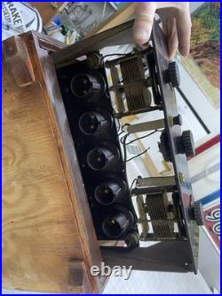 Vintage Rare Delano Sheraton Tube Radio As Is