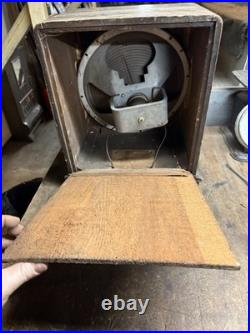 Vintage Rare Freed Eisemann Model 302 Electric Tube Radio Wood Speaker Parts USA