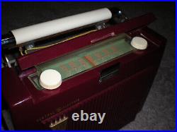 Vintage Rare General Electric Portable Tube Radio Model 614 For Parts Or Repair