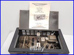 Vintage Rare Hallicrafters Super Defiant Receiver Tube Ham Radio SX 25 WW2 Era