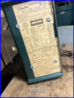 Vintage Rare Old Original Silvertone 3006 Green Bakelite Electric Tube Radio USA