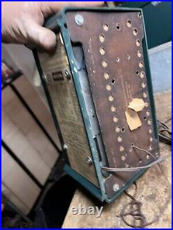 Vintage Rare Old Original Silvertone 3006 Green Bakelite Electric Tube Radio USA