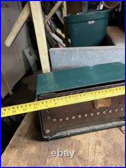 Vintage Rare Old Original Silvertone 3006 Green Bakelite Electric Tube Radio USA