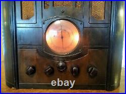 Vintage Rare RCA Model T 8-14 Tombstone Tabletop Radio Working Good Condition