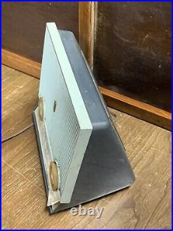 Vintage Rare Slant Face Zenith Model F615b Vacuum Tube Radio Working (5a)