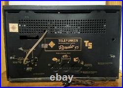 Vintage Rare Telefunken Wechselstrom-Super Rondo 55 Tube Tabletop Radio Working