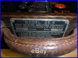 Vintage Rare WESTON OE-9 WWII NAVY TUBE TESTER, RADIO ANALYZER PRISTINE