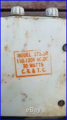 Vintage Rare Working Admiral Beetle Plastic Radio Model 373-5b Nice
