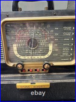 Vintage Rare Zenith Trans-Oceanic Wave Magnet Standard Broadcast Radio WORKS