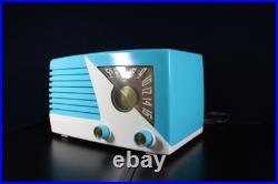 Vintage Raytheon Radio Art Deco MID Century Radio Top To Bottom Restored Plays