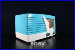 Vintage Raytheon Radio Art Deco MID Century Radio Top To Bottom Restored Plays