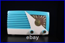 Vintage Raytheon Radio Art Deco MID Century Radio Top To Bottom Restored Plays