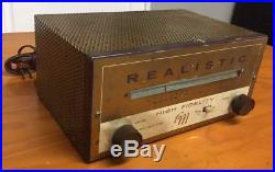 Vintage Realistic 6-Tube High Fidelity PH/FM Tuner Gold Mesh- Radio Shack Corp