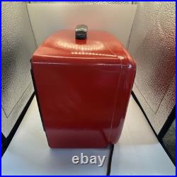 Vintage Red Bakelite 1940's Emerson 522 Radio Working AM Tube