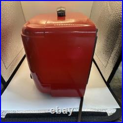 Vintage Red Bakelite 1940's Emerson 522 Radio Working AM Tube