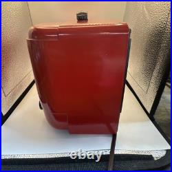 Vintage Red Bakelite 1940's Emerson 522 Radio Working AM Tube