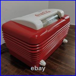 Vintage Red Stromberg Carlson 1940's Tube Radio Coca Cola Sticker