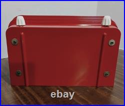 Vintage Red Stromberg Carlson 1940's Tube Radio Coca Cola Sticker