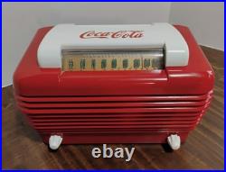 Vintage Red Stromberg Carlson 1940's Tube Radio Coca Cola Sticker