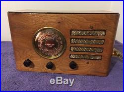 Vintage Restored 1942 WWII era Crosley Fiver Shortwave Tube Ham Radio