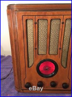 Vintage Restored Rca Victor Model 118 Tombstone Tube Ham Shortwave Radio