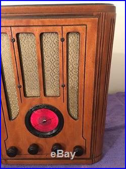 Vintage Restored Rca Victor Model 118 Tombstone Tube Ham Shortwave Radio