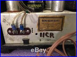 Vintage Restored WWII era Crosley Shortwave Tube Ham Radio 80828