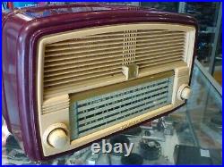 Vintage Retro 1950's Awa 573ma Mantle Valve Radio Art Deco Works Great
