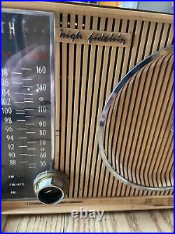 Vintage Retro 1950s Zenith Tube Radio S-53555 High Fidelity COOL RARE
