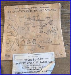 Vintage Rogers Majestic 8R662 Tube Radio Shortwave Battery Set Canada Vintage Rogers Majestic 8R662 Tube Radio Shortwave Battery Set Canada