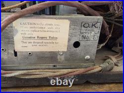 Vintage Rogers Majestic 8R662 Tube Radio Shortwave Battery Set Canada Vintage Rogers Majestic 8R662 Tube Radio Shortwave Battery Set Canada