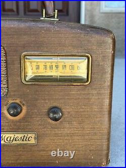 Vintage Rogers Majestic Art Deco Tombstone Radio Portable Radio