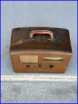 Vintage Rogers Majestic Art Deco Tombstone Radio Portable Radio