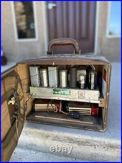 Vintage Rogers Majestic Art Deco Tombstone Radio Portable Radio
