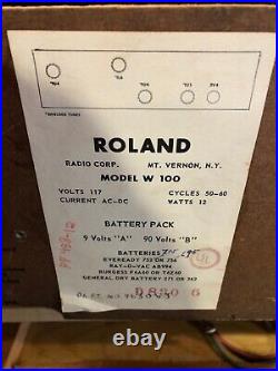 Vintage Roland Model (W100) Multi Band Shortwave Radio