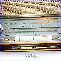 Vintage SABA 300 Automatic Stereo 11 Tube Radio West German MCM READ DESCRIPTION