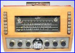 Vintage SCOTT RADIO Untested TUNER CHASSIS model 800 with14 TUBES/cables/AERIAL