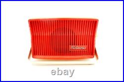 Vintage SILVERTONE DUR-PAC 8219 RED AM Tube Radio Plastic circa 1958 WORKS
