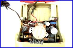 Vintage SILVERTONE DUR-PAC 8219 RED AM Tube Radio Plastic circa 1958 WORKS