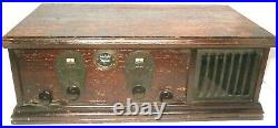 Vintage STEINITE 992 RADIO Untested with8 TUBES, POWER SUPPLY Working DRIVER HORN