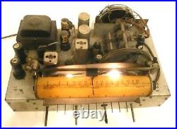 Vintage STEWART-WARNER 91-1117 RADIO Working Chassis with 24 UPDATED CAPACITORS