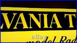 Vintage SYLVANIA TUBES Expert Service Radio-TV Lighted Advertising Sign