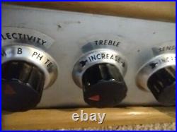 Vintage Scott 800 Tube Radio AM FM Shortwave 1946/47 WW2 Tuner Amp Cable Set
