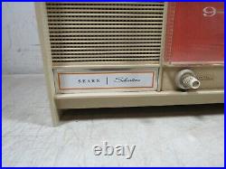 Vintage Sears Silvertone 7033 7035 Tube Alarm Clock Radio 1960's 70's