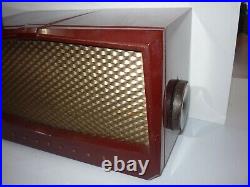 Vintage Sentinel Tube Radio, Model IU 356 Civilian Defense hums