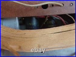 Vintage Sentinel Tube Radio Wooden WORKS (See Video)